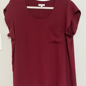 Reitmans Cap Sleeve Scoop Neck Blouse